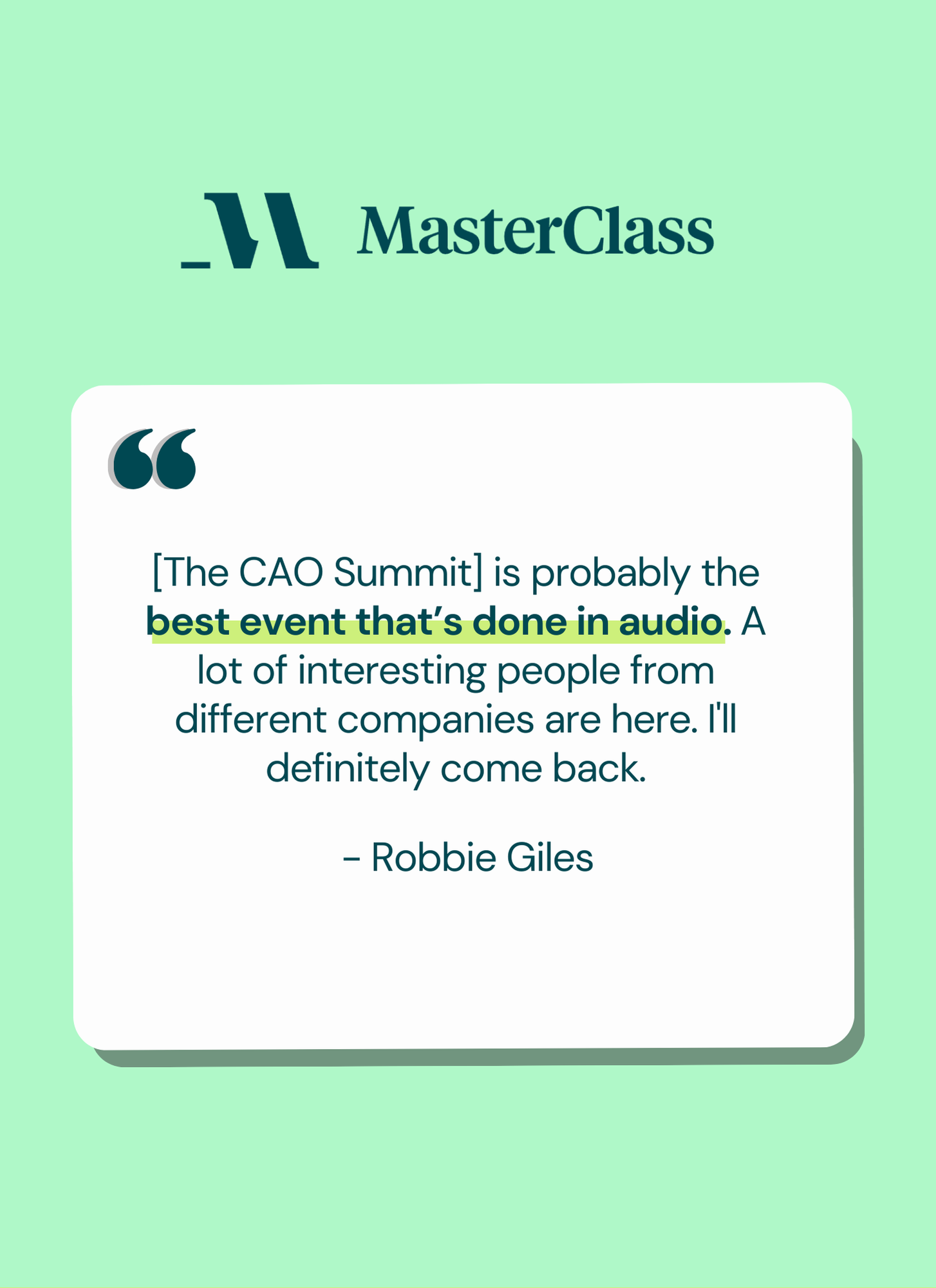 CAO Summit | Annual Podcast Advertising Conference